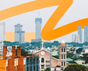 a picture of a city with buildings in the background