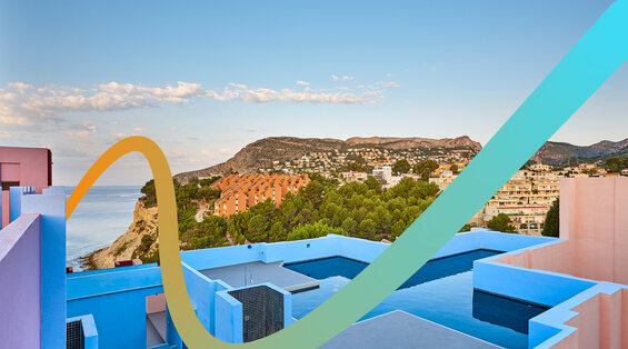 a view of a city from a rooftop of a building